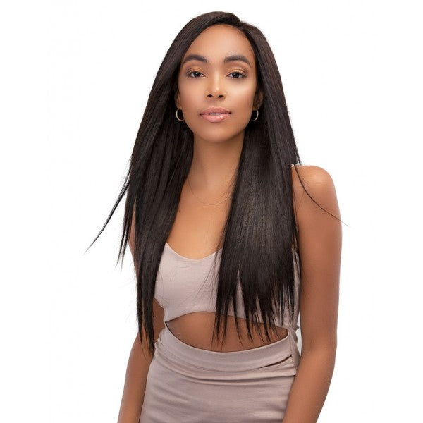 JANET BRAZILIAN BUNDLE HAIR 100% NATURAL 12' 14' 16' + 13X4 TEMPLE LACE NATURAL BLACK