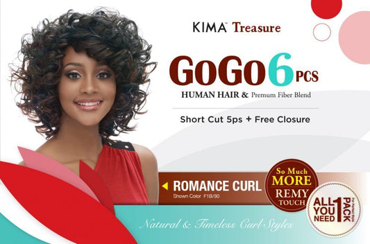 HARLEM 125 KIMA TREASURE 100% HUMAN HAIR 6PCS F1B/30